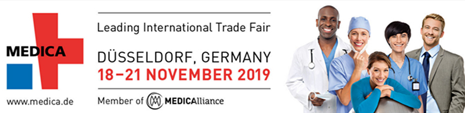 Welcome to meet us at MEDICA 18 - 21 November 2019 in Düsseldorf / Germany